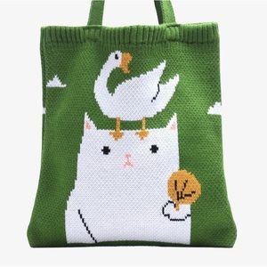 Kina & Tam odd duo knit bag